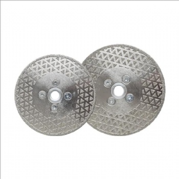 Electroplated cutting disc for metal