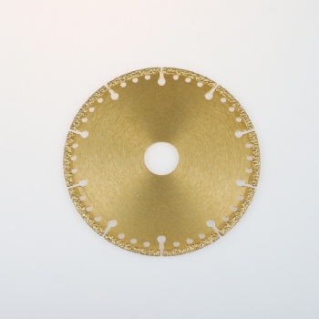 Vacuum brazed diamond emergency blade for cutting cast Iron marble metal stainless steel