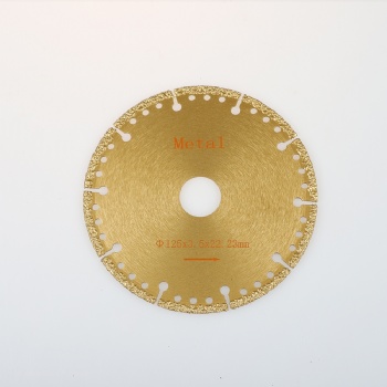 Vacuum brazed diamond emergency blade for cutting cast Iron marble metal stainless steel