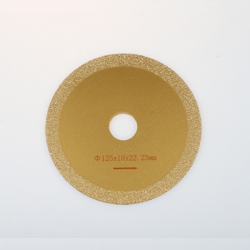 Vacuum brazed cutting disc